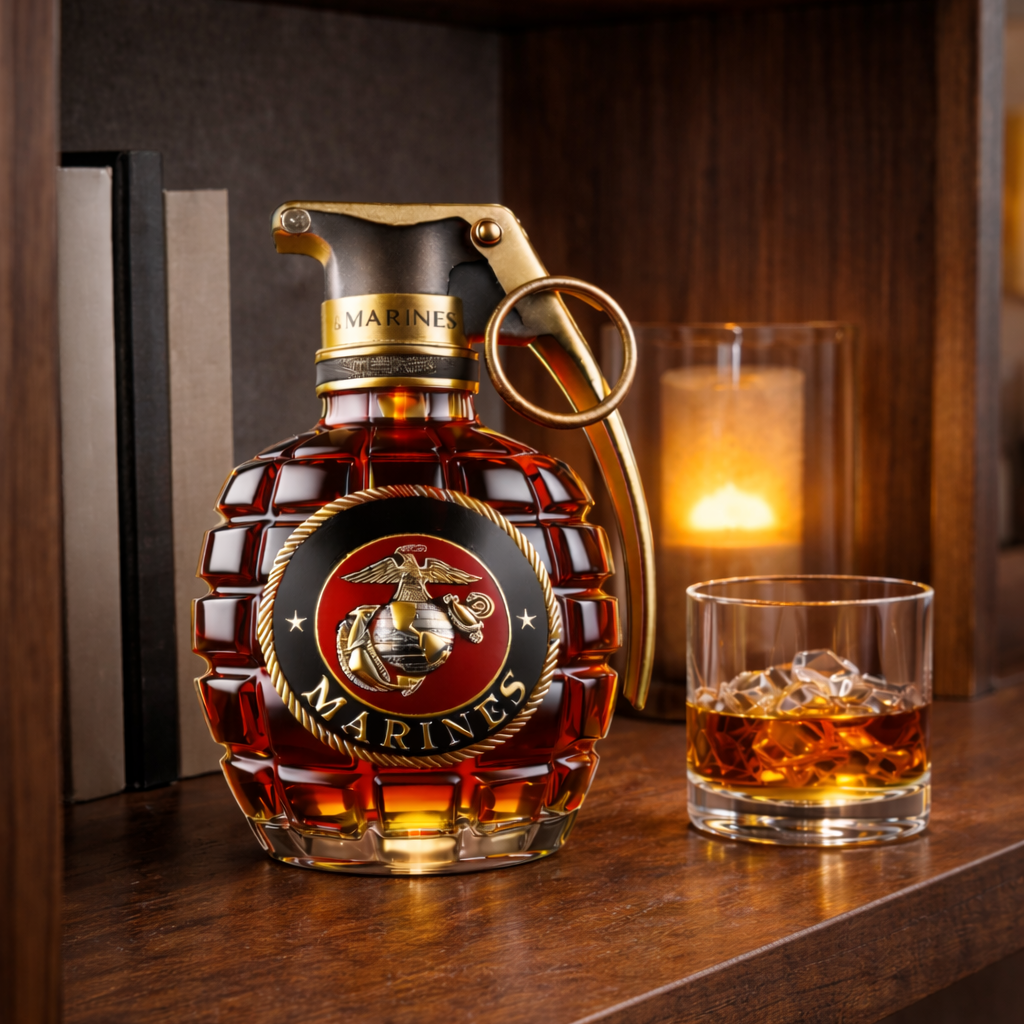 Pomegranate Whisky Bottle - The Elegance of Pomegranate