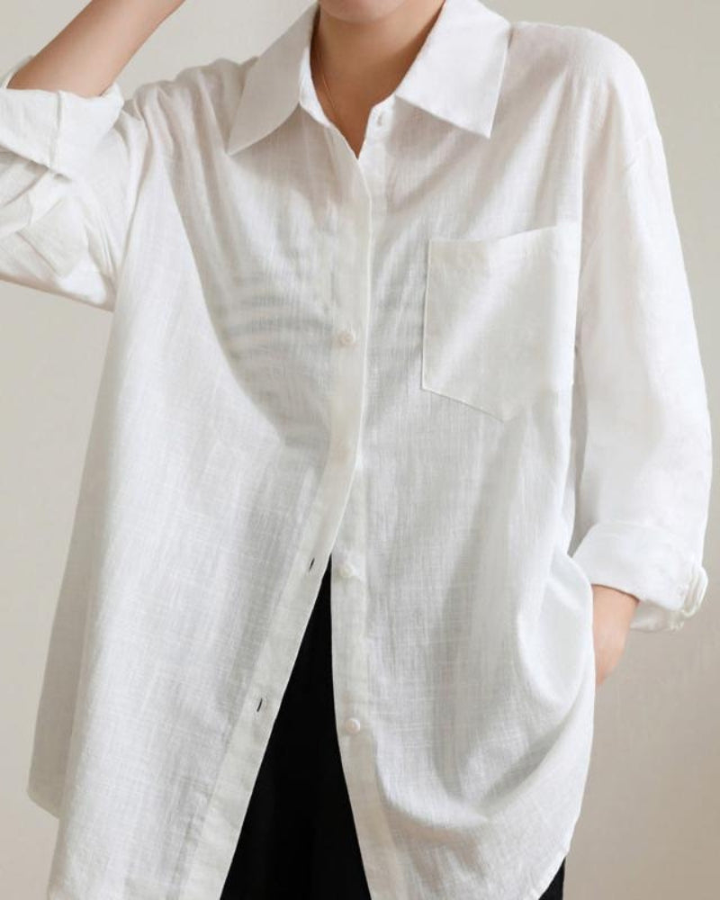 Camicia di lino estiva da donna