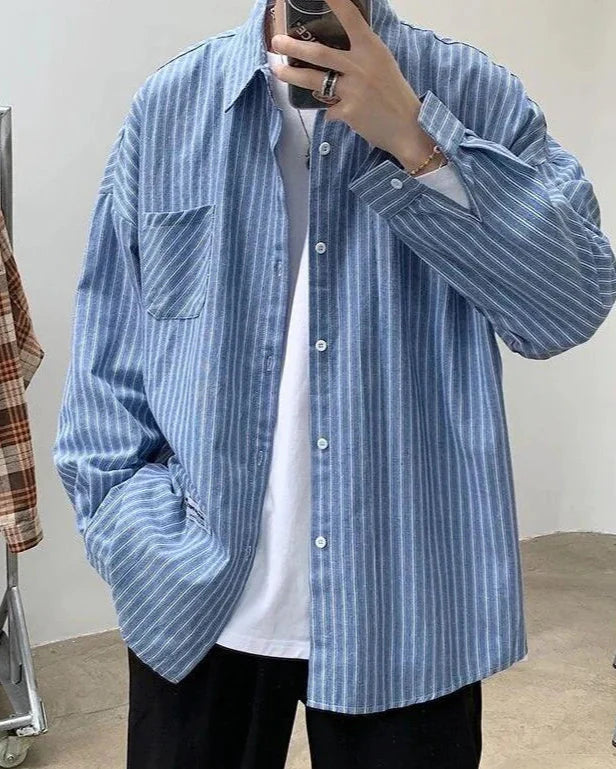 Camicia oversize a righe