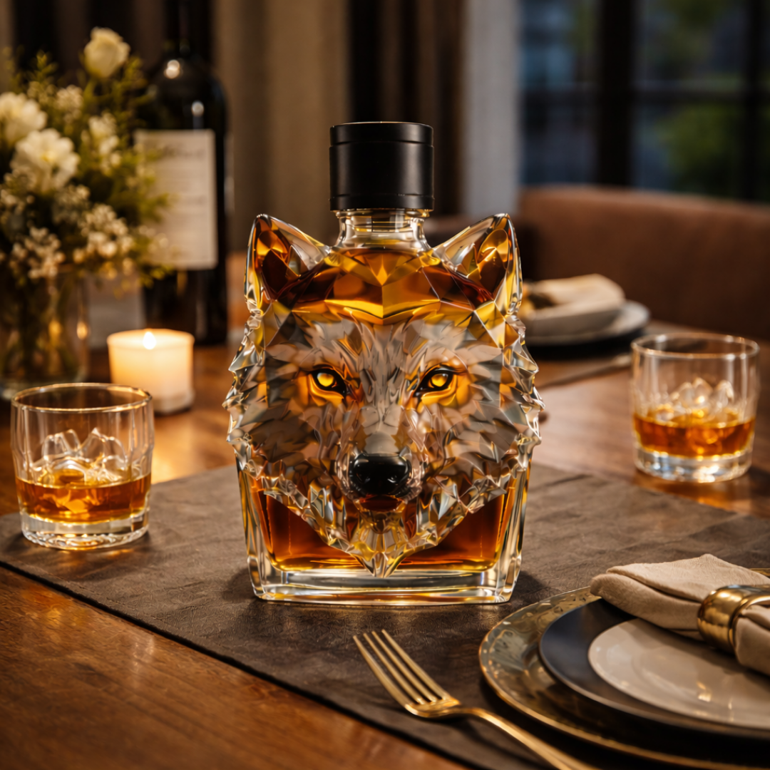 Decanter per Whisky "Testa di Lupo" - Edizione Esclusiva