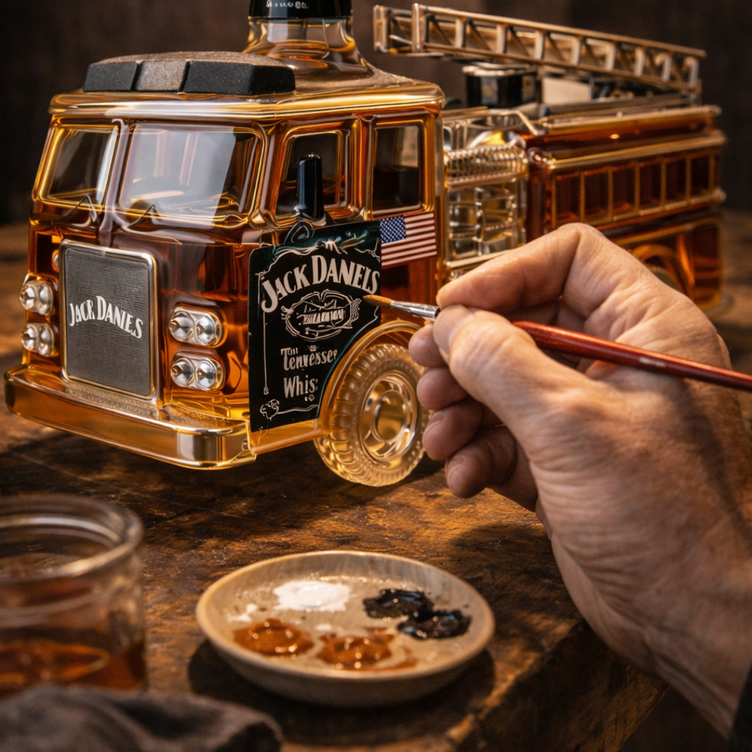 Jack Daniel's Firefighter Edition Whiskey Bottle