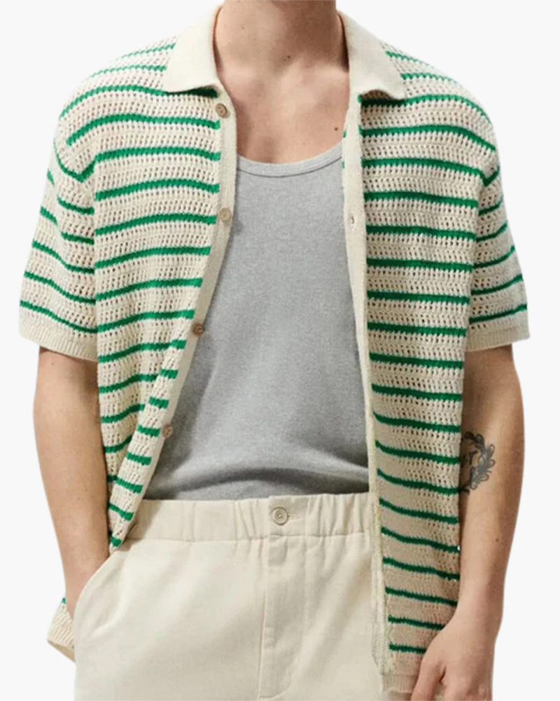 Marbella - Camicia in Maglia con Bottoni