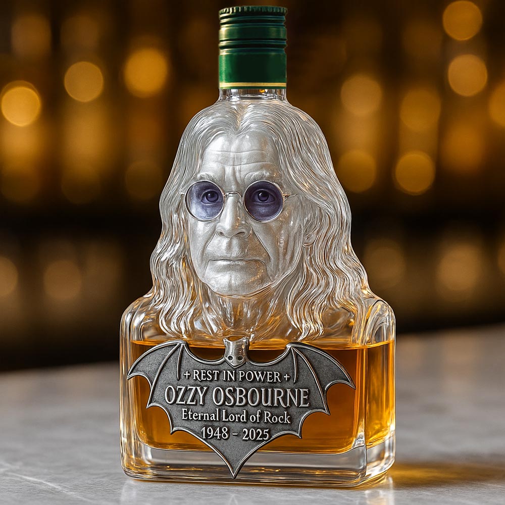 Immortalized in Glass — Whisky Decanter in Homage to Ozzy Osbourne